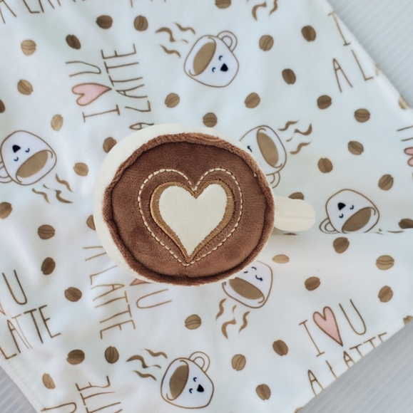 Sweet Soothie I Love You Latte baby Blanket Lovey Mary Meyer Coffee Mug Plush - Picture 7 of 7